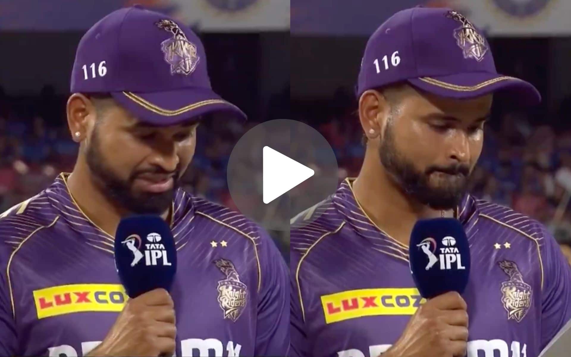 [Watch] Hilarious! A 'Zoned Out' Shreyas Iyer Moment During RCB vs KKR Match